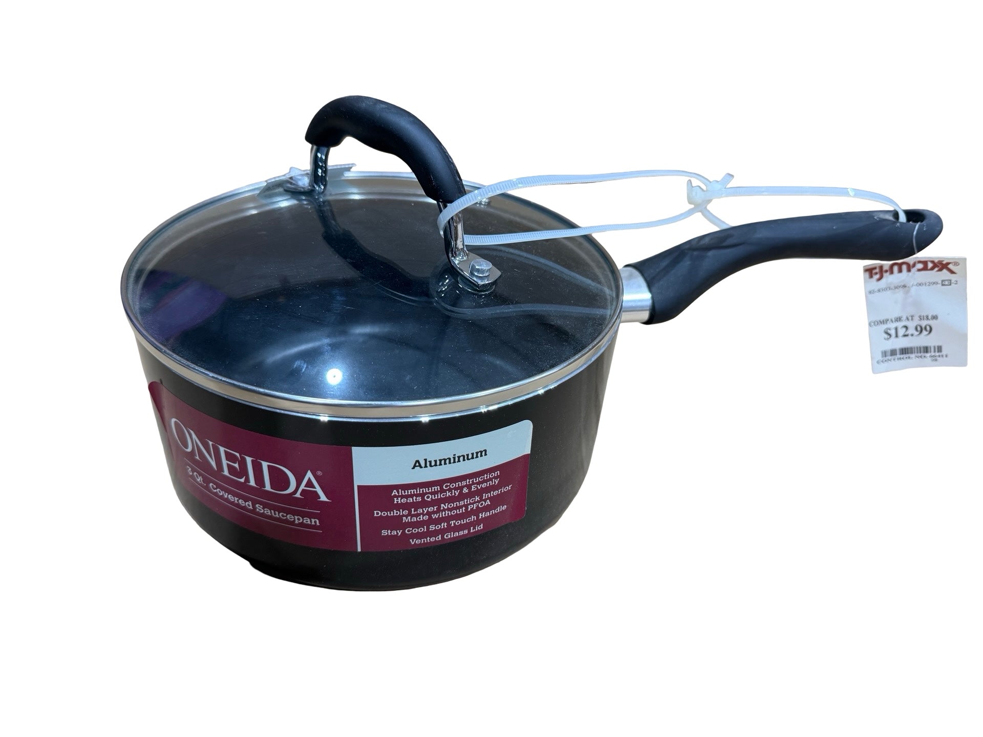 Oneida 3QT covered saucepan