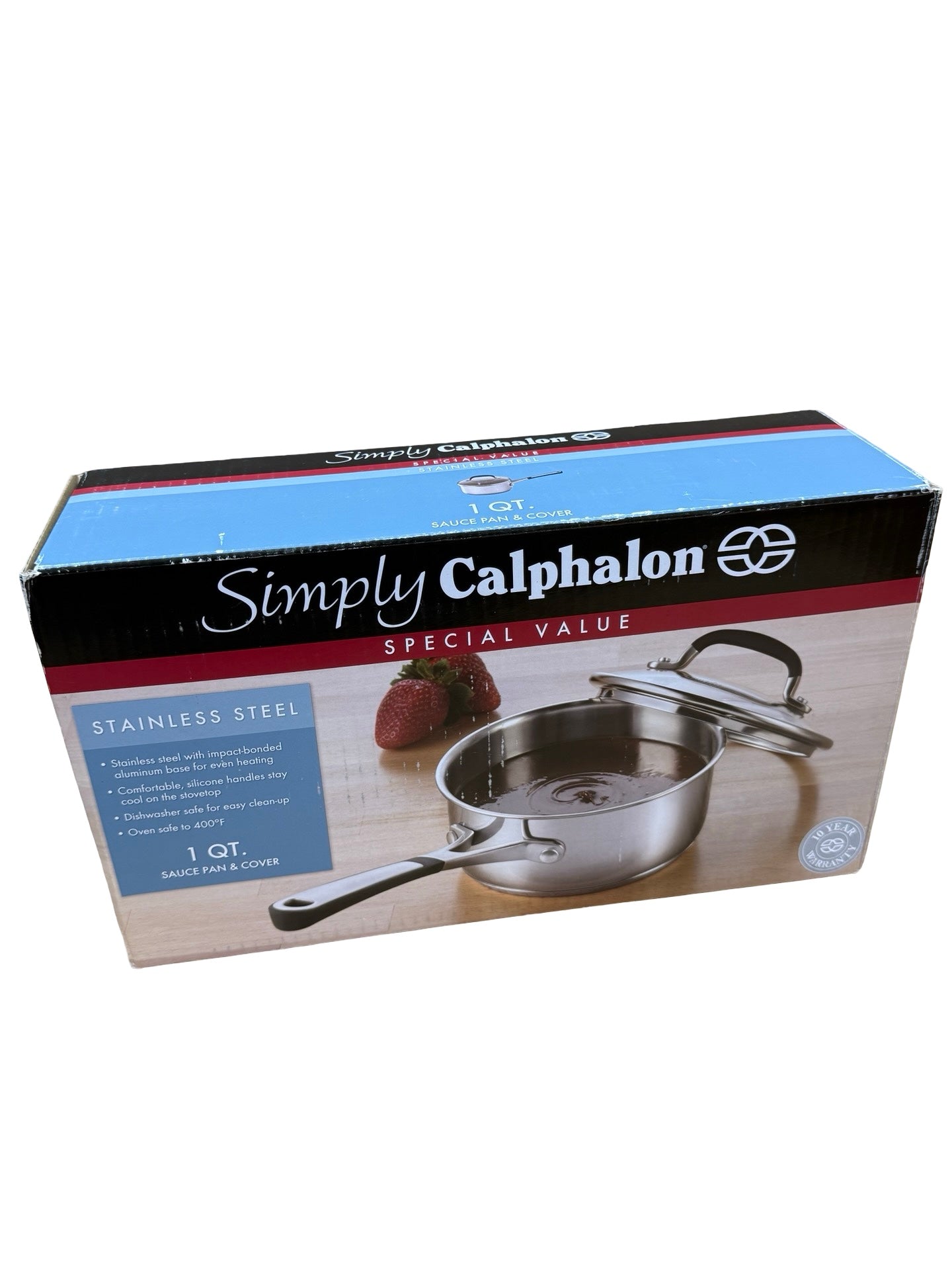 Simply Calphalon Special Value 1QT sauce pan & cover