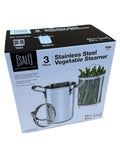 Salt 3 piece Stainless Steel Vegetable Steamer