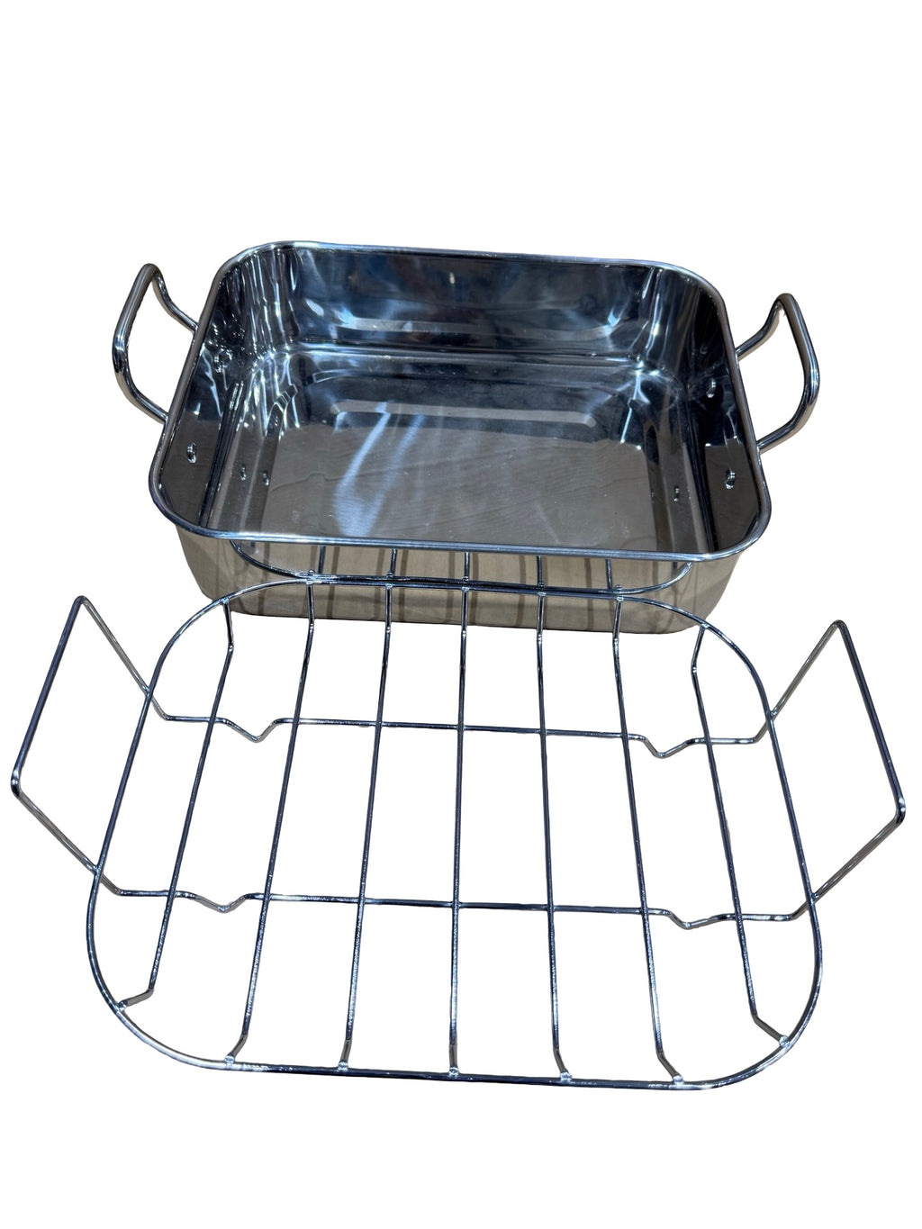 Macy’s Classic Cookware Stainless Steel Roasting Pan & Rack