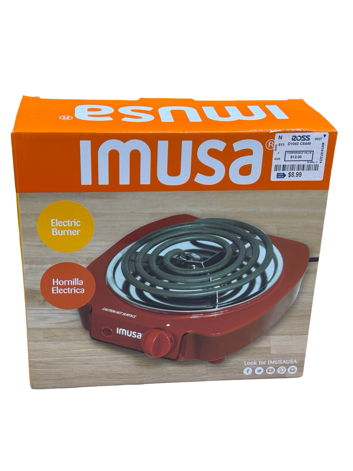 Imusa electric burner