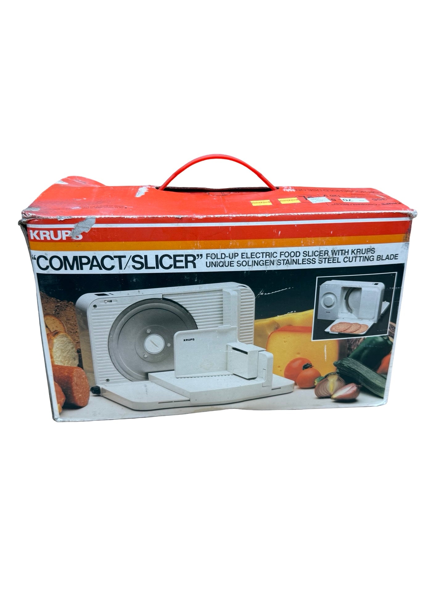 Compact/Slicer fold up electric food slicer